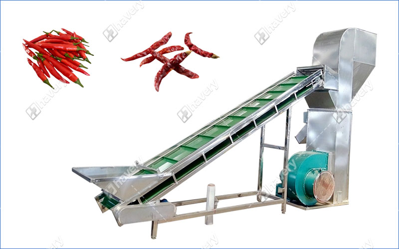 automatic chili air separator machine with impurity removal system