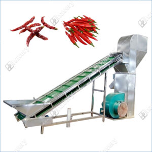 automatic chili air separator machine with impurity removal system